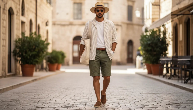 Tenue d'été pour homme : maîtriser le short avec style