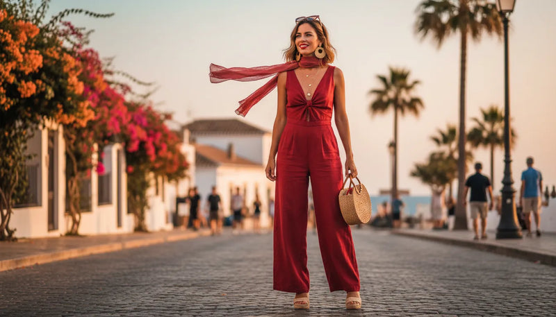 Tenue d'été rouge femme : comment porter cette couleur solaire