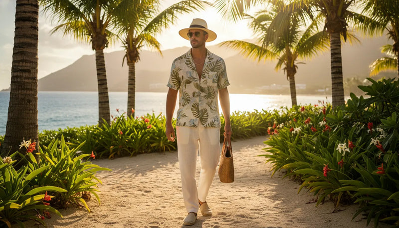Tenue d'été tropicale pour homme : l'art de l'élégance solaire