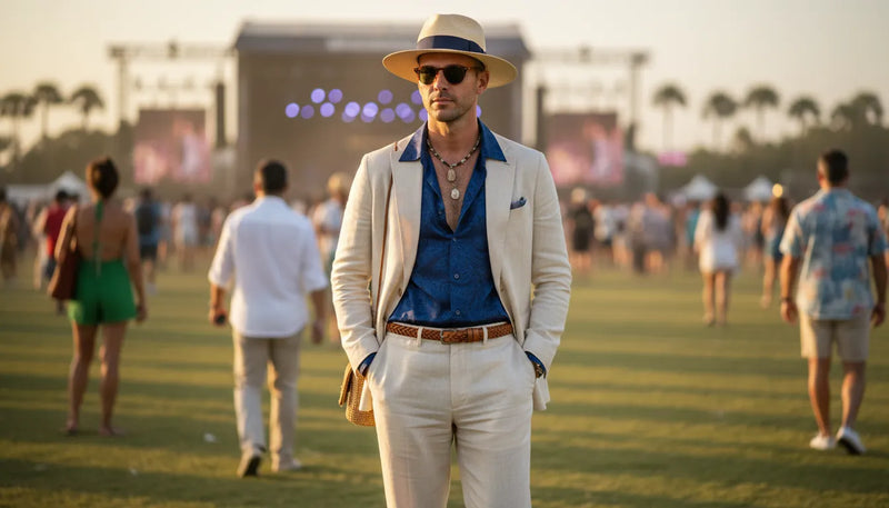 Tenue de concert pour homme : rester stylé sous la chaleur