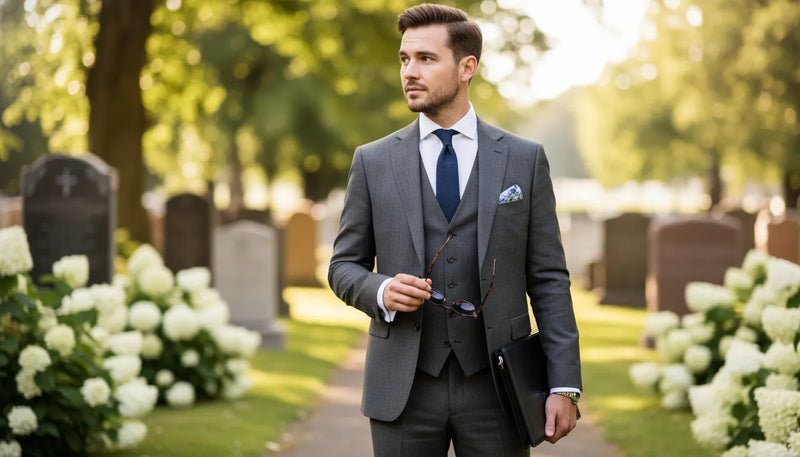 Tenue de funérailles pour homme en été : le guide du respect