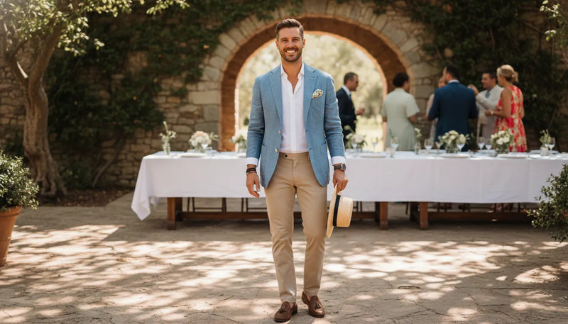 Tenue de mariage décontractée pour homme cet été