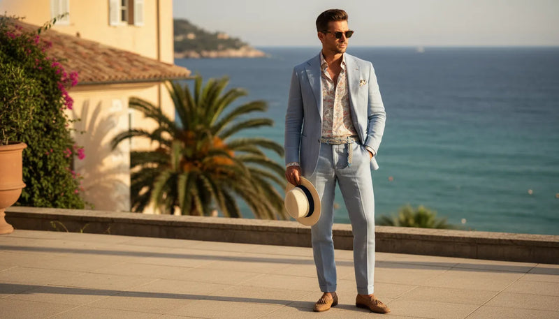 Tenue de mariage d'été pour homme : l'art de l'élégance sous le soleil