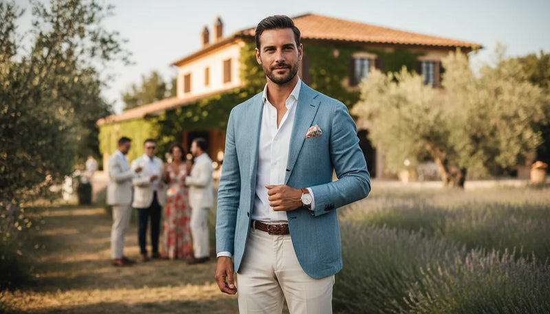 Tenue de mariage d'été pour homme : l'élégance européenne