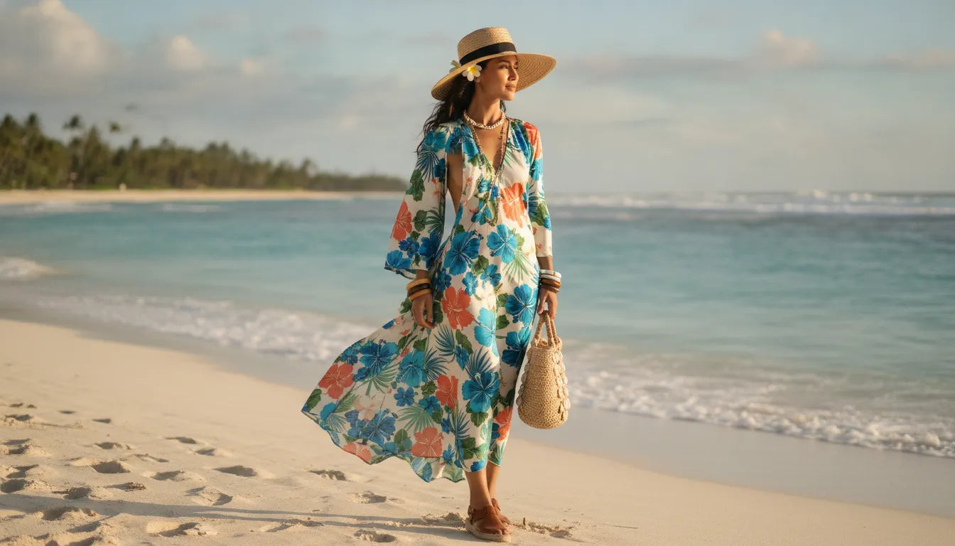 Tenue de plage hawaïenne femme : l'art de l'élégance tropicale