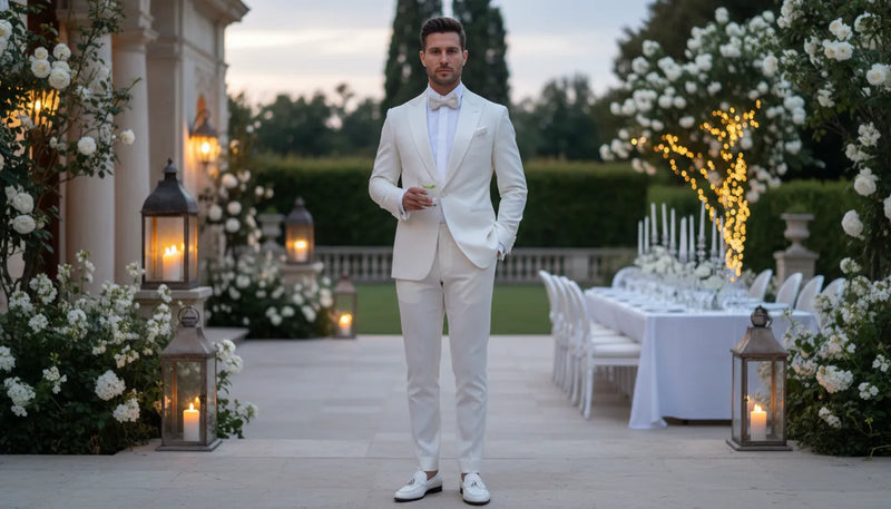 Tenue de soirée blanche pour homme : les clés du style