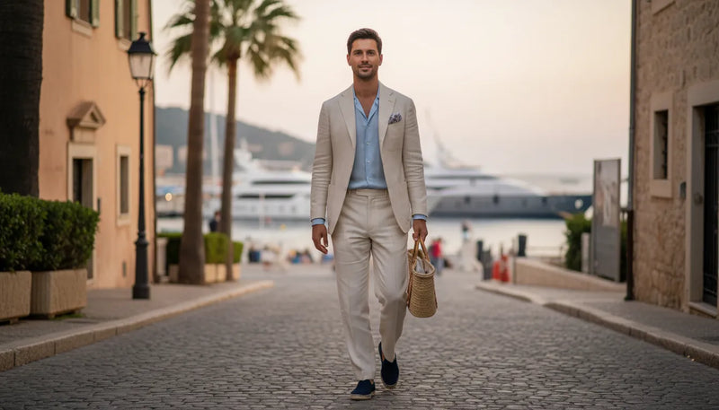 Tenue de soirée d'été pour homme : l'art de l'élégance légère