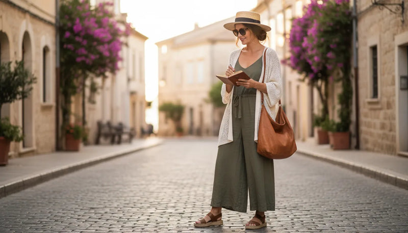 Tenue de voyage d'été pour femme : allier style et confort