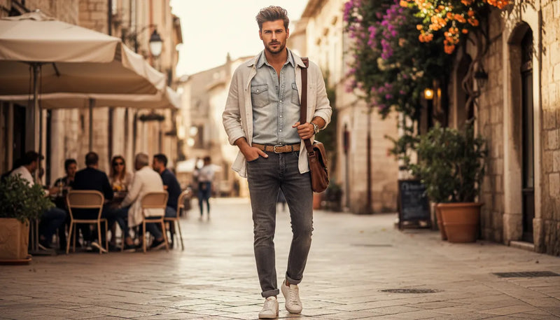 Tenue jean gris homme pour l'été : le guide du style