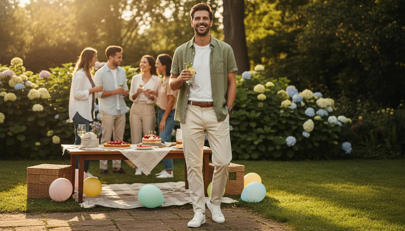 Tenues d'anniversaire décontractées pour homme cet été