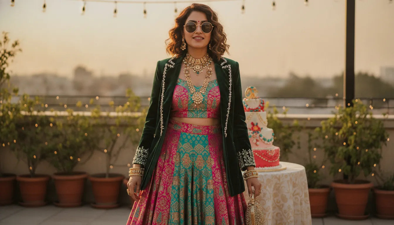 Tenues d'anniversaire indo-western pour femme : l'art de la fusion