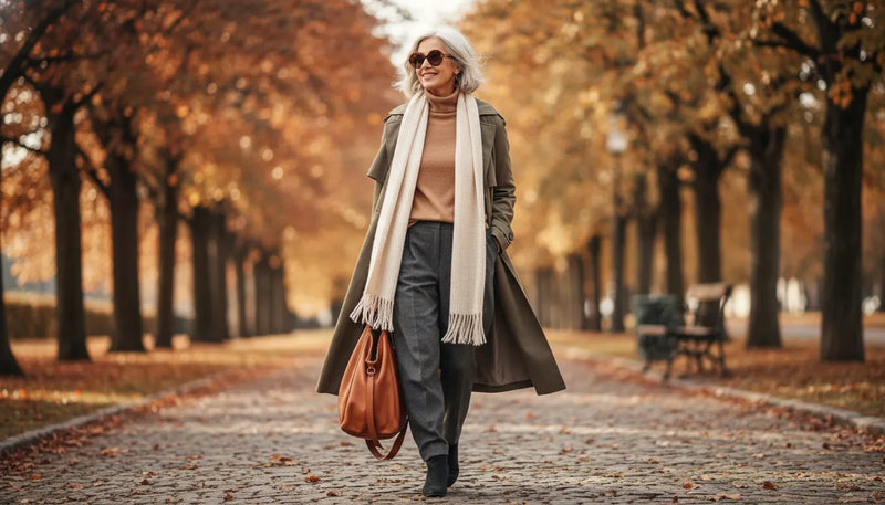 Tenues d'automne décontractées pour rester élégante après 60 ans