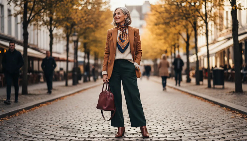 Tenues d'automne : l'art de cultiver son style après 50 ans
