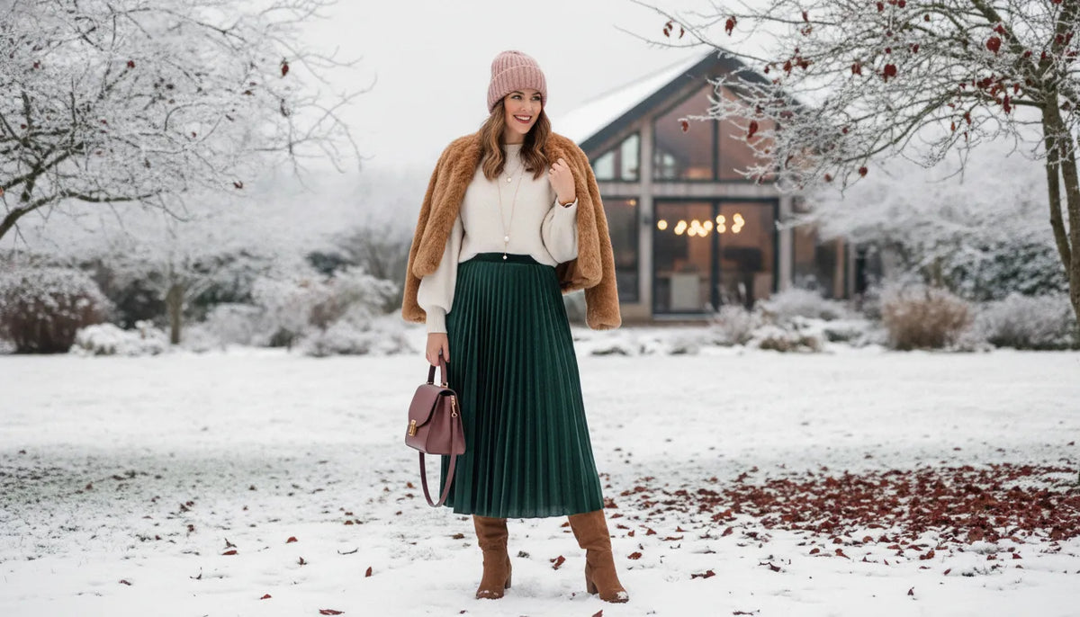 Tenues d'invitée pour un mariage d'hiver décontracté