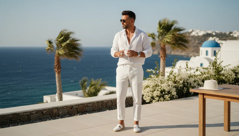 Tenues d'été blanches pour homme : le guide du look monochrome