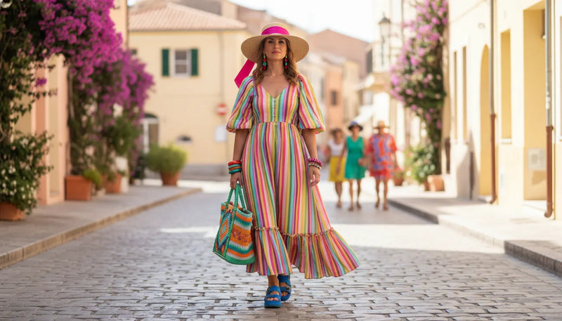 Tenues d'été colorées : comment maîtriser la couleur