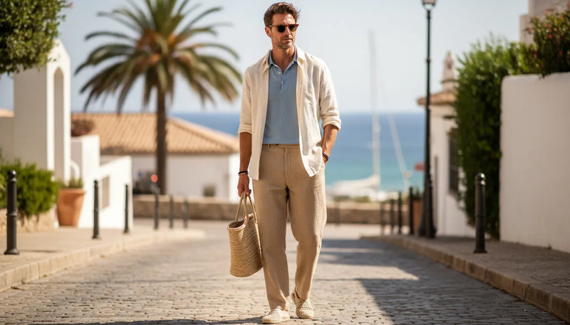 Tenues d'été en lin pour homme : le guide du style estival