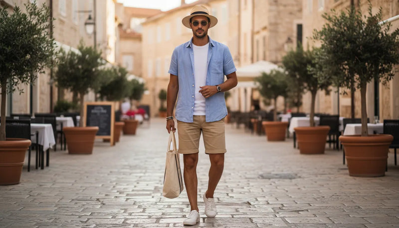 Tenues d'été homme avec short : maîtriser l'élégance décontractée