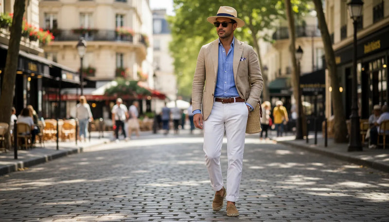 Tenues d'été homme : l'art de l'élégance urbaine sous le soleil