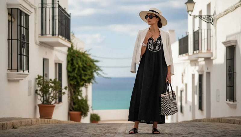 Tenues d'été noir et blanc : l'élégance sans effort pour femme