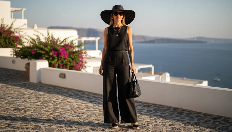 Tenues d'été noires pour femme : l'élégance absolue sous le soleil