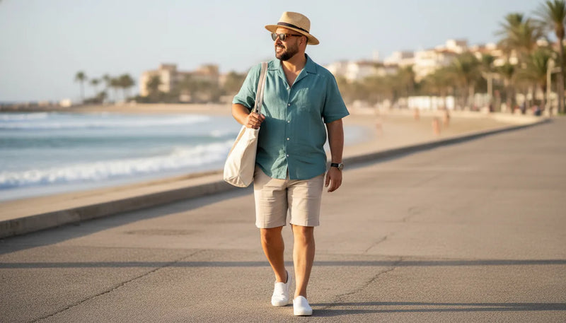 Tenues d'été pour hommes corpulents : style et confort
