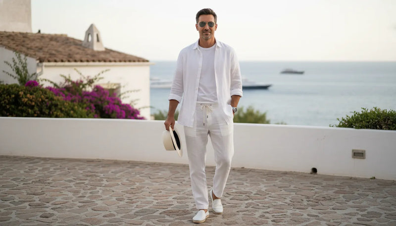 Tenues d'été tout en blanc pour homme : le guide du style