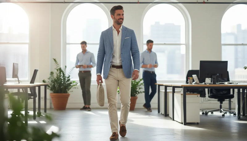 Tenues de bureau d'été pour homme : l'art de rester frais