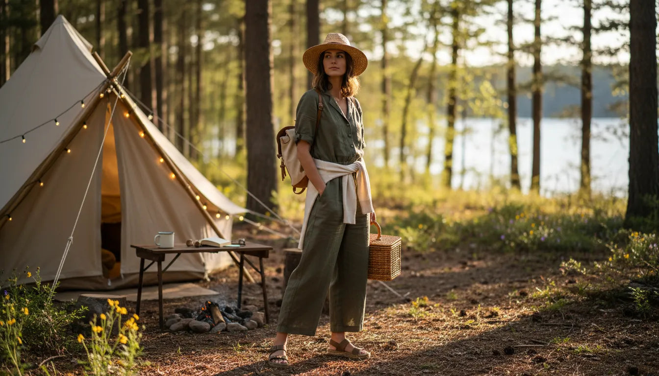 Tenues de camping femme : le vestiaire idéal pour l'été