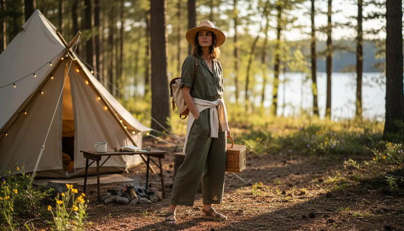 Tenues de camping femme : le vestiaire idéal pour l'été
