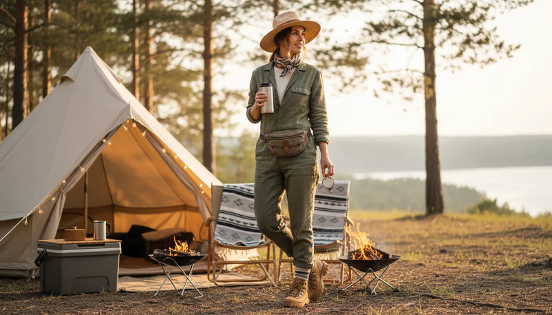 Tenues de camping pour femme : l'art de l'évasion cet été