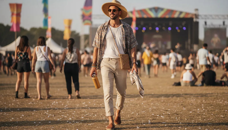 Tenues de festival d'été homme : l'art de l'allure sans effort