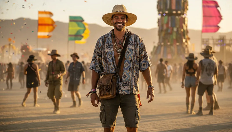 Tenues de festival homme pour un hard summer stylé