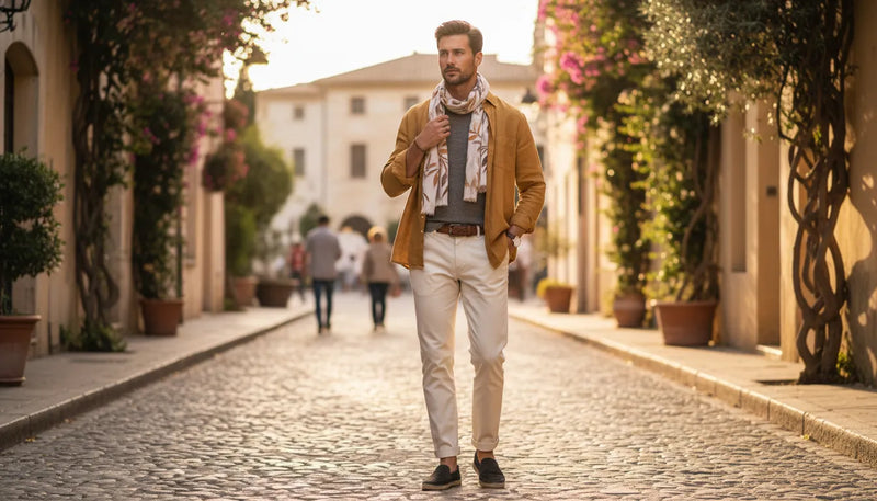 Tenues de fin d'été pour homme : l'art de la transition