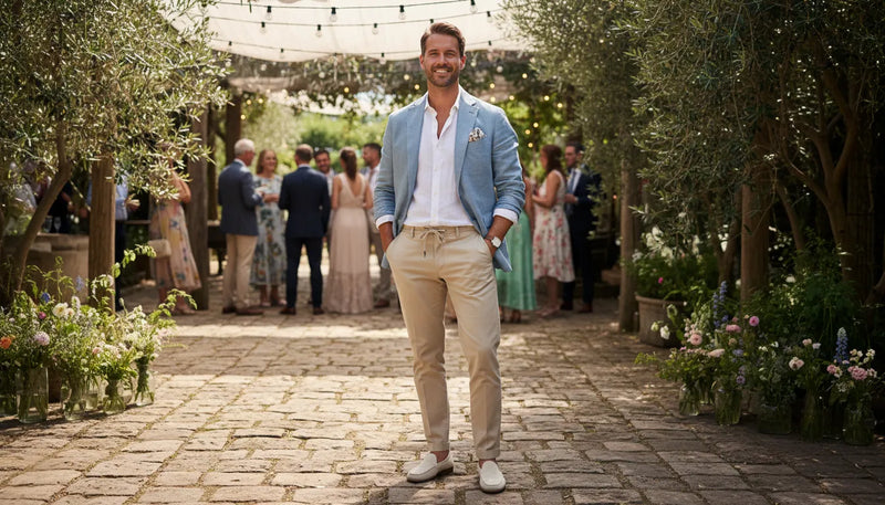 Tenues de mariage décontractées pour homme en été