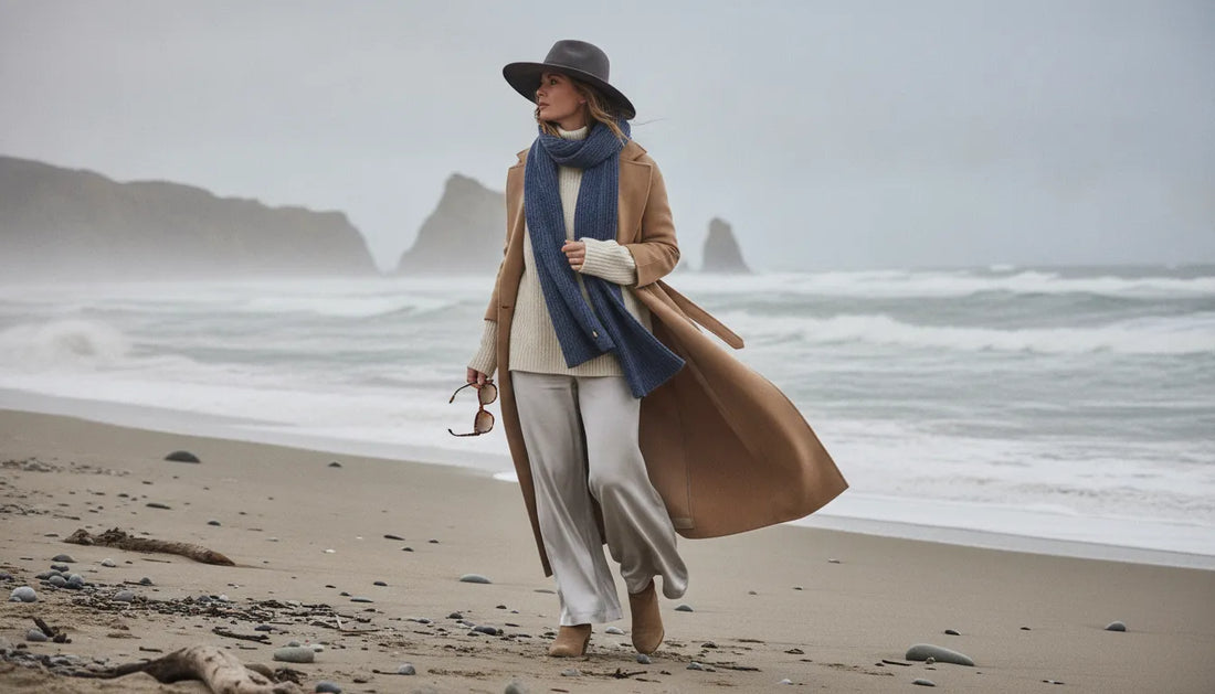 Tenues de plage en hiver : l'élégance face à l'océan