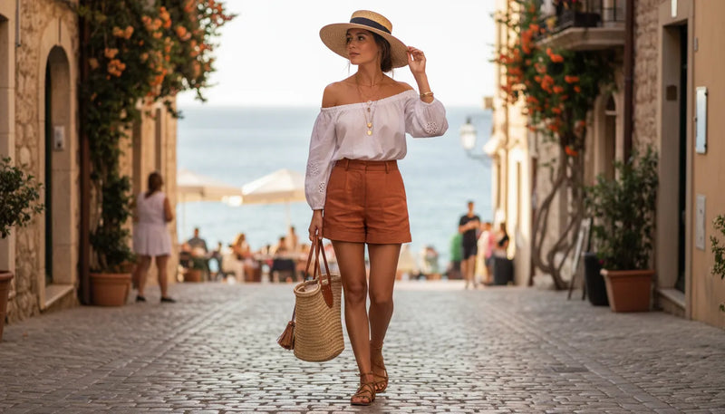 Tenues de shorts d'été pour femme : l'art du style sans effort