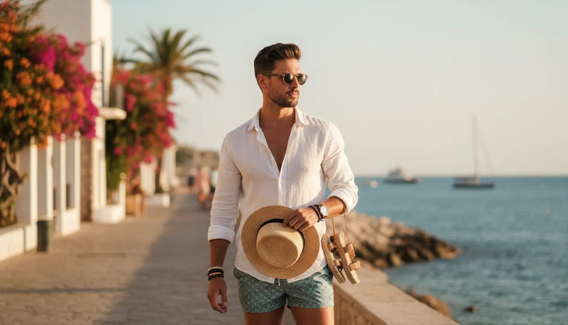 Tenues de vacances pour homme : le vestiaire idéal de l'été