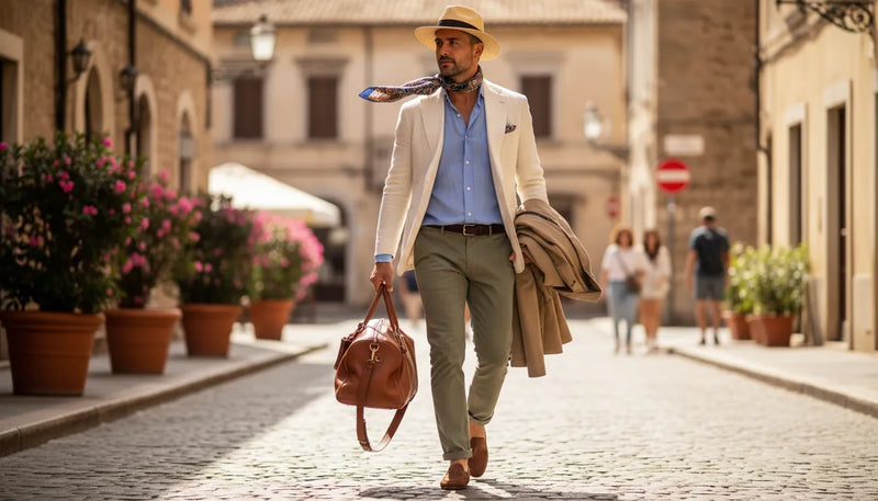 Tenues de voyage homme pour l'été : le style en mouvement