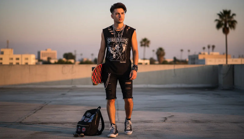 Tenues emo pour homme : comment garder le style en été