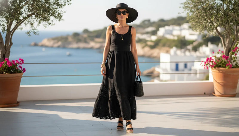 Tenues noires d'été : comment rester chic sous le soleil