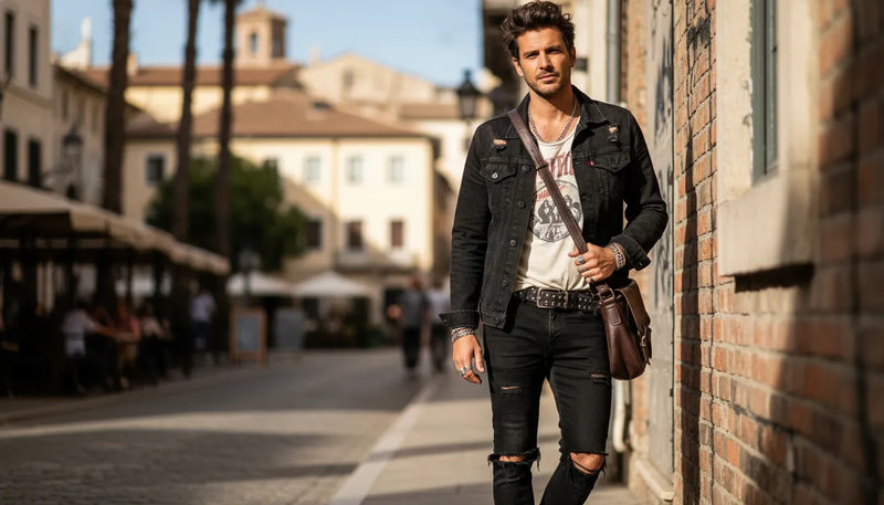Tenues rock pour homme : comment garder le style en été