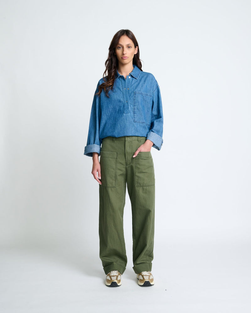 Pantalon Wendy Wide Leg - Kaki Soul