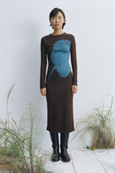 Helen Floral Dress Brown