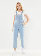 Salopette in Denim Taglio Ampio - Vintage Aged Blue
