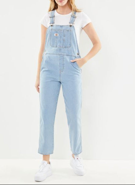 Salopette in Denim Taglio Ampio - Vintage Aged Blue