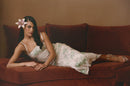 Robe À Sequins Et À Imprimé - Feuilles