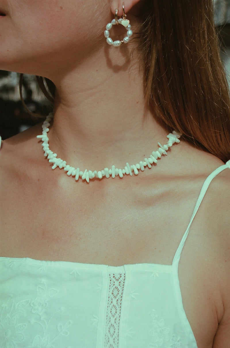 Le Collier Bambou De Mer Blanc