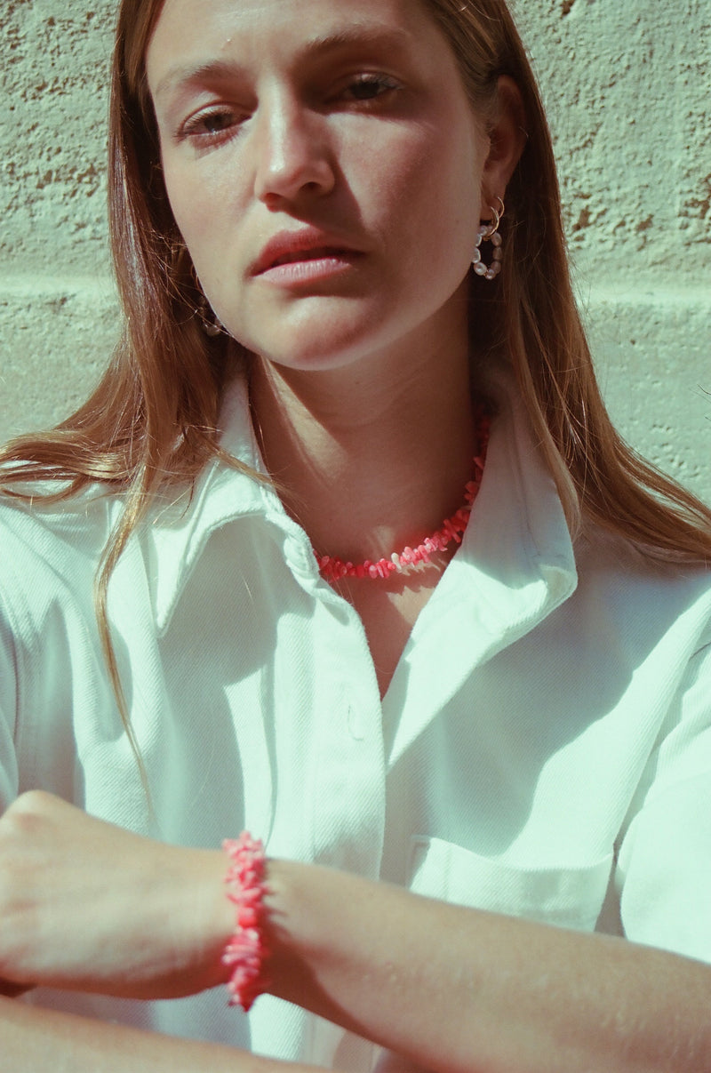 Le Collier Bambou De Mer Orange