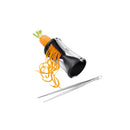 Spirelli® - Taille-Légumes Spirale + Pince De Cuisine - Noir/Argent